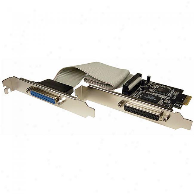 Cabl3s Unlimited 2 Port Parallel Pci Express Card