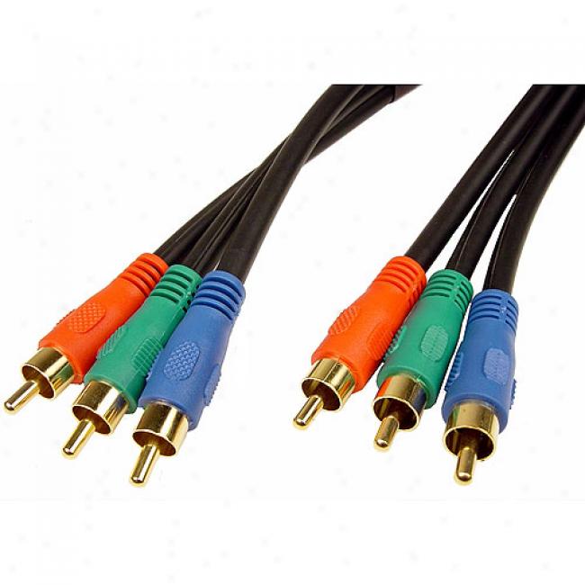 Cables Unlinited 3 Rca To 3 Rca Male To Male Component Video Cable - 6 Feet