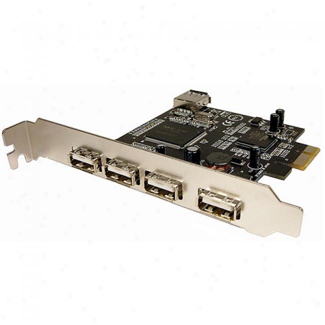 Cables Unlimited - 5 Port Usb 2.0 Pci Express Card