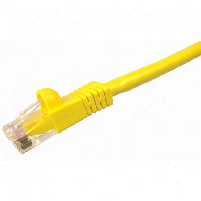 Cables Unlimited - 50' Cat5e Snagless Patch Cwble, Yellow