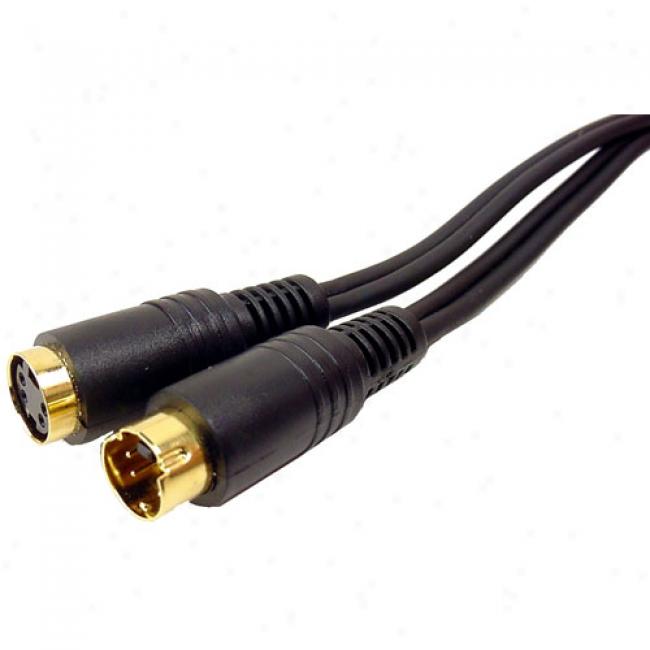 Cables Unlimlted - 6' S-video Svhs Male To Female 4pin Cable