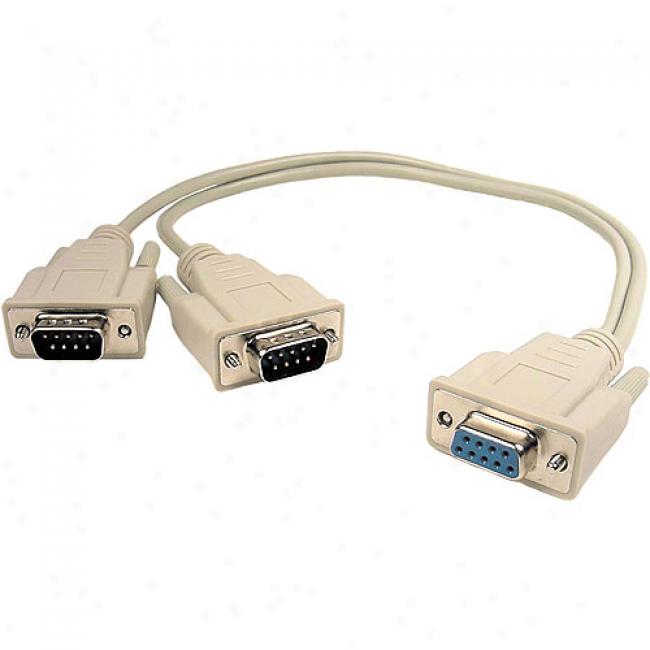 Cables Unlimited - Db9 1f And 2m Cable Splitter