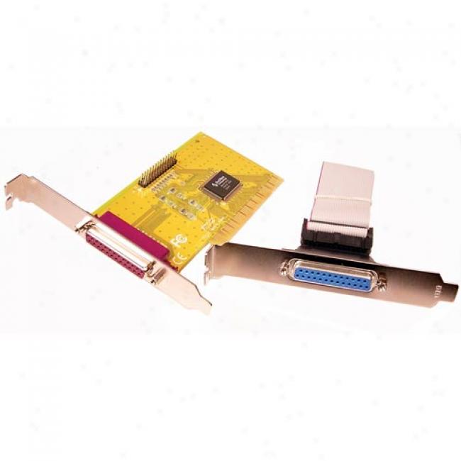 Cables Unlimited - Dual Db25 Parallel Pci Ecp/epp/spp Port I/o Card