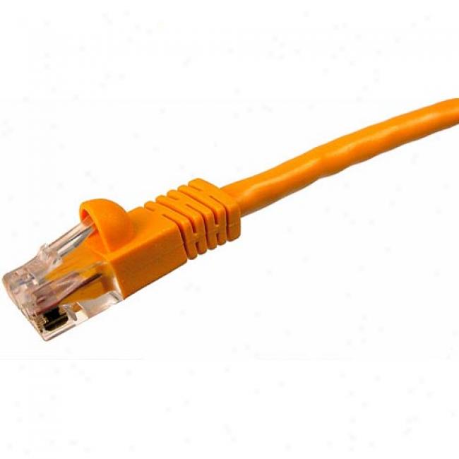 Cables Uniimited Snagless Molded Bolt Cat6 Patch Cable - 14 Feet Orange