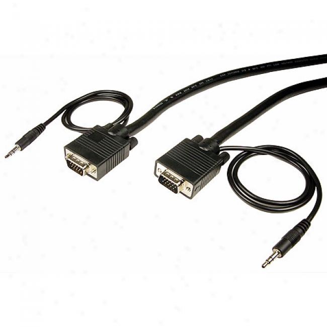 Cables Unlimited Svvga Video Cable Male To Male With Audio - 6 Feet