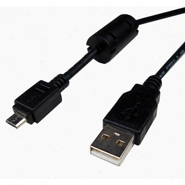 Cables Unlimited - Usb Micro B Cable Through  Fsrrites - 3 Meters