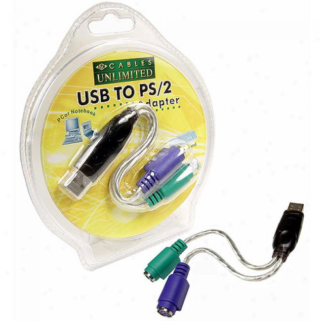 Cables Unlimited - Usb To Ps/2 Adapter