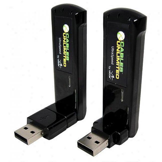 Cables Unlimited Wireless Usb Kit W/ Transmitter, Reciv3r & Base
