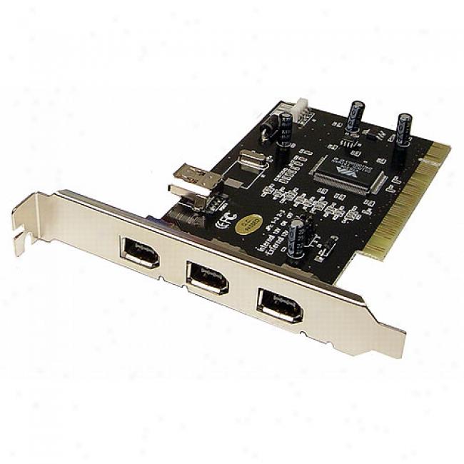 Cables Unlimited4 Ports Firewire 1394a Pci Card
