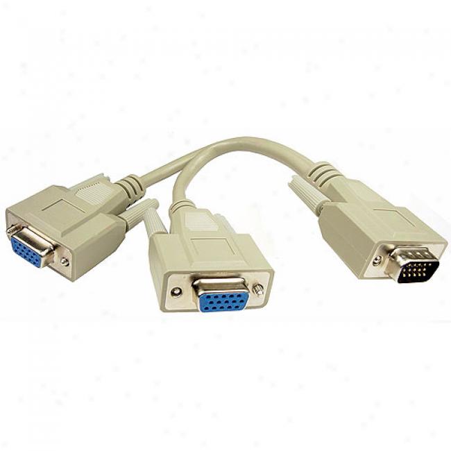 Cables Unlimitedvga Hdb15 1m And 2f Splitter