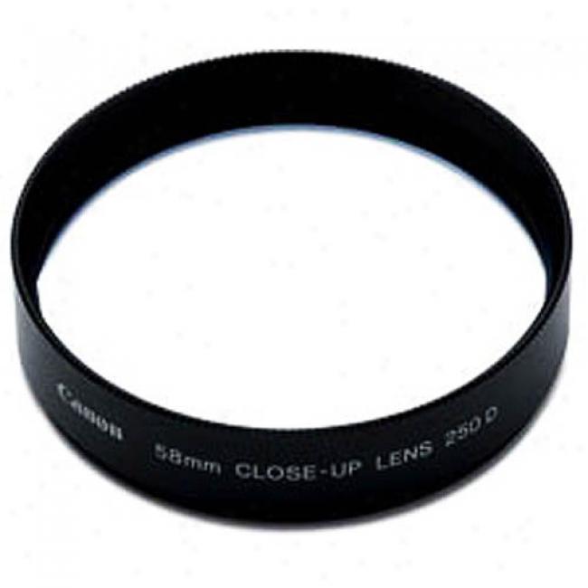 Cahon 58mm Close-up Strain For Lenses With Focal Lengths Of 135mm Or Less