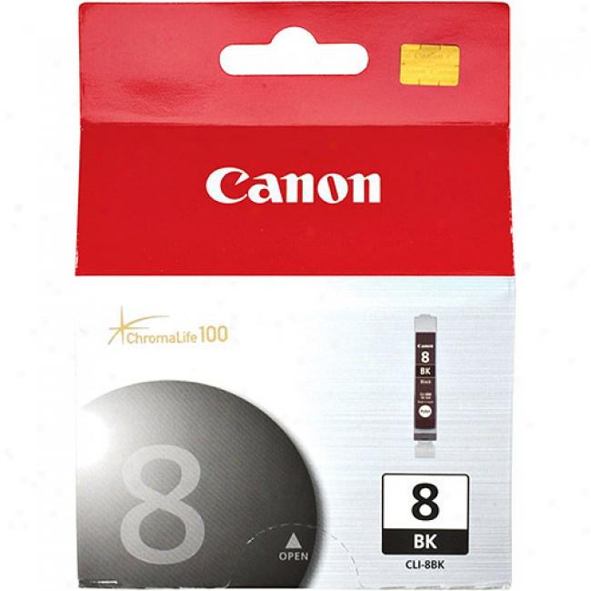 Canon Cli-8bk Black Ink Cartridge, 0620b002