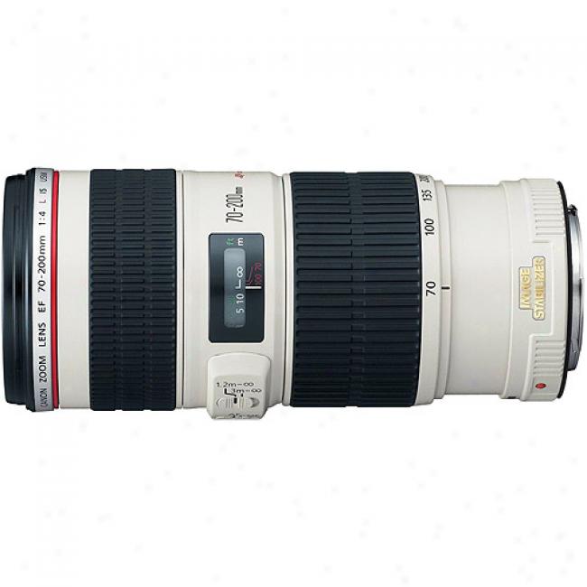 Canon Ef 70-200mm F4l Is Usm Telephoto Zoom Lens With Optical Image Stabilizer