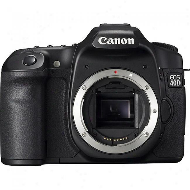 Canon Eos 40d Black 10.1 Mp Digital Slr Camera (body Only) & 3