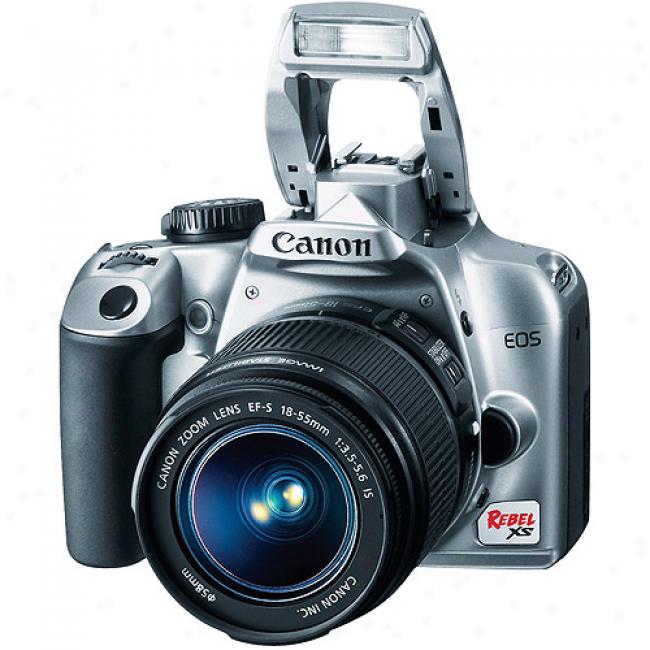 Canon Eos Digital Rebel Xs Silver 10.1 Mp Digital Slr W/ 18-55-is Lens & 2.5