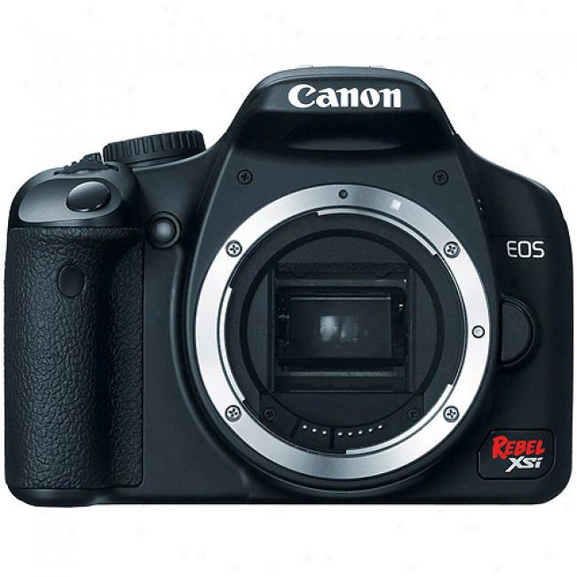 Canon Eos Digital Rebe Xsi Black 12.2 Mp Digital Slr Camera (body Only) & 3