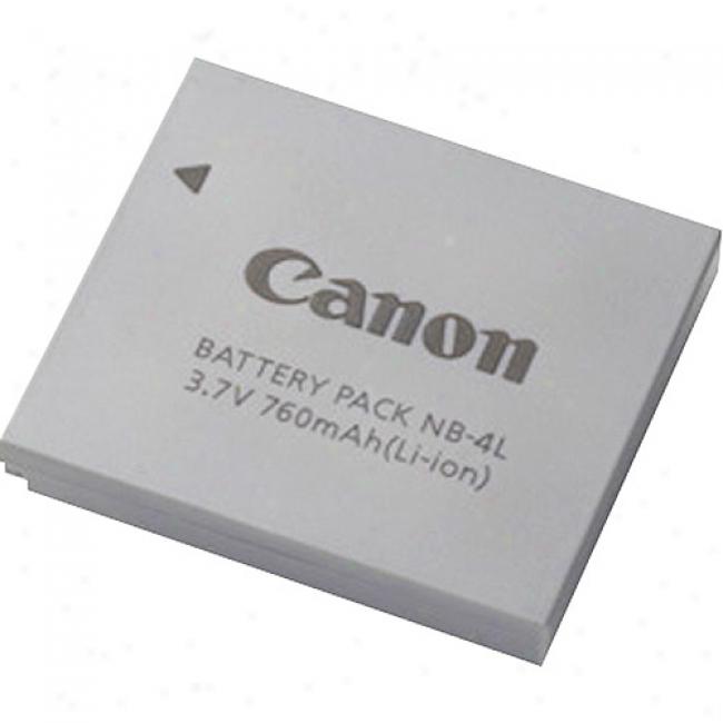 Canon Nb-4l Lithium Ion Battery Pack - 760mah