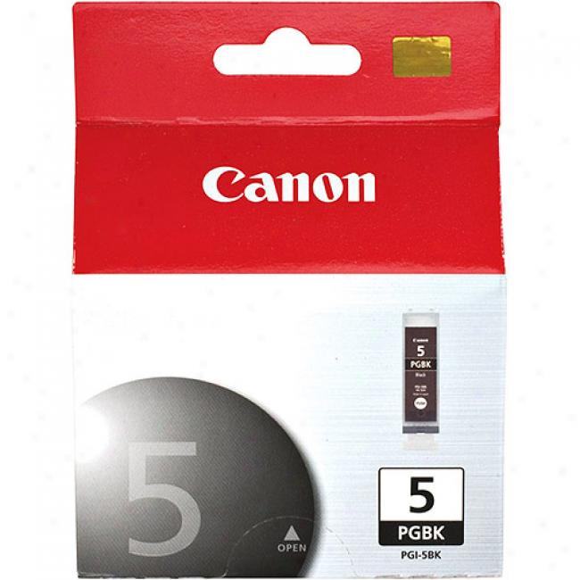 Canon Pgi-5bk Black Ink Cartridge, 0628b002