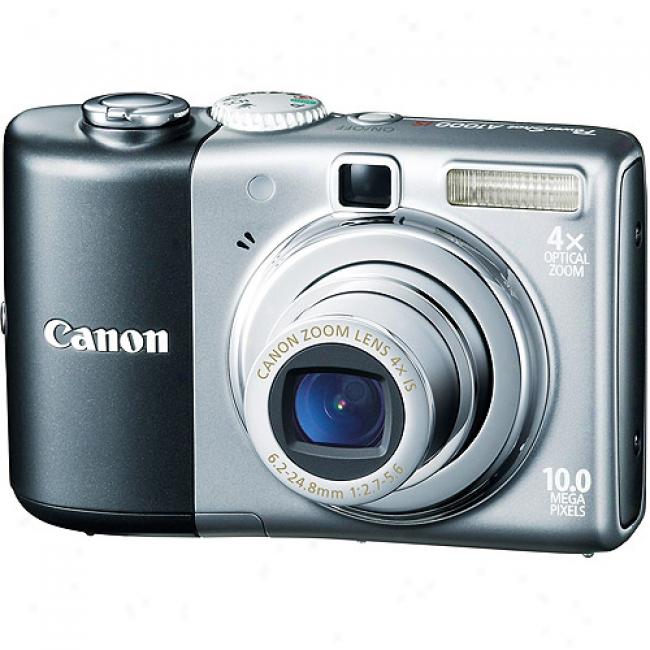 Canon Powershot A1000-is Gray ~ 10 pM Digital Camera W/ 4x Optical Zoom & 2.5