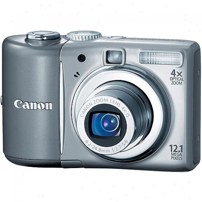 Canon Powershot A1100is Silver 12.1mp Digital Camera With 4x Optical Zoom, Optical Image Stabilizer