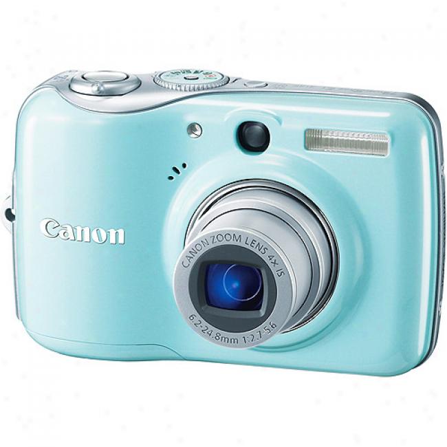 Canon Powershot E1 Blue 10 Mp Digital Camera, 4x Optical Zoom & 2.5