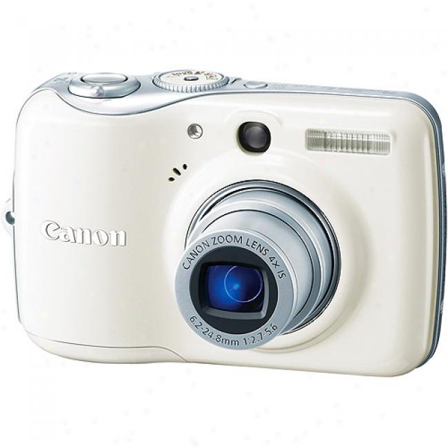 Canon Powershot E1 White 10 Mp Digital Camera, 4x Optical Zoom & 2.5