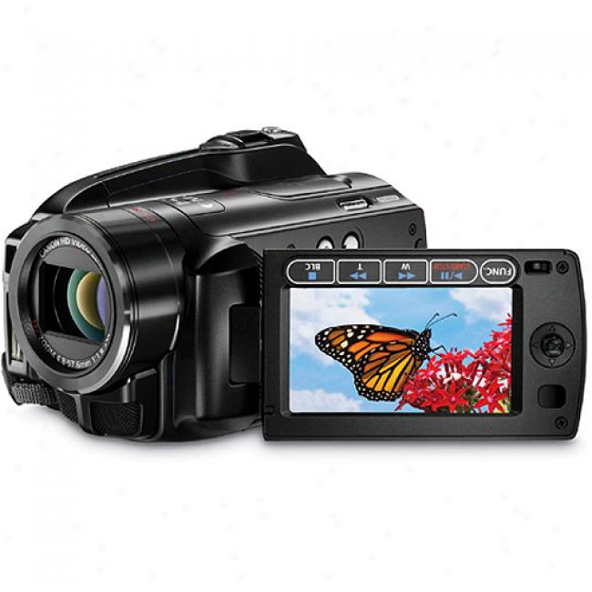 Canon Vixia Hg20 Silver Hdd Camcorder, High-def, 12x Optical Zoom, 60 Gb Hard Drive