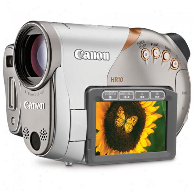 Canon Vixia Hr10 High Definition Dvd Camcorder, 10x Optical Zoom, Immage Stabilization