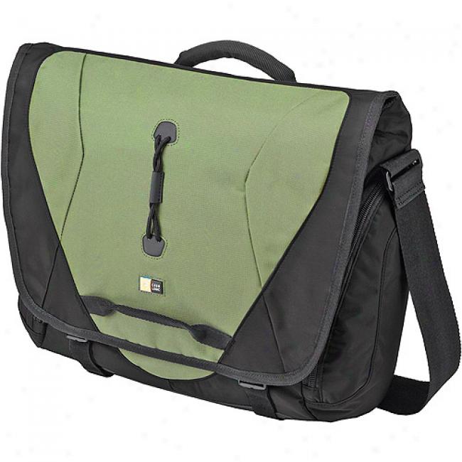 Case Logic 15.4 Inch Lightweight Sport Notebook Messenger Bag - Black And Green
