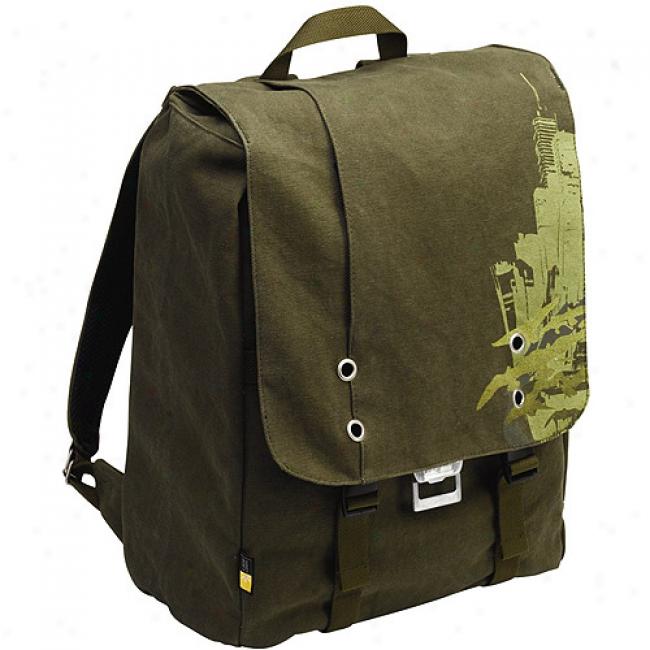 Case Logic Backpack Laptop Storage Canvas - Green