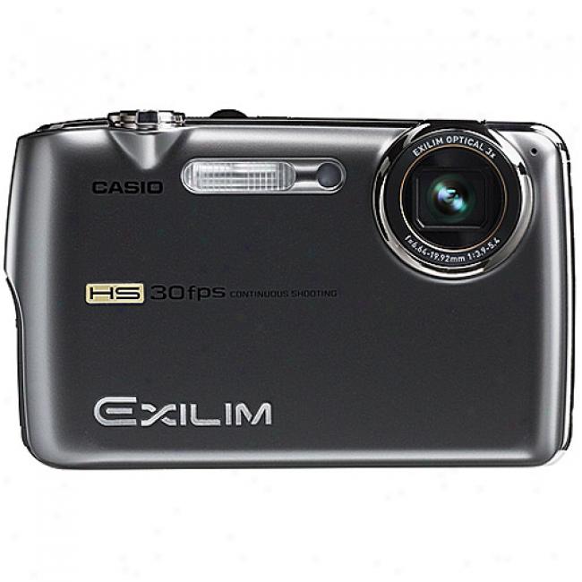 Casio Exilim Ex-fs10 Gray 9.1mp Digital Camera By the side of 3x Optical Zoom, 2.5