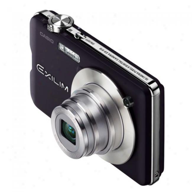 Casio Exilim Ex-s10 Blwck ~ 10.1 Mp Digital Camera, 3x Optical Zoom & 2.7