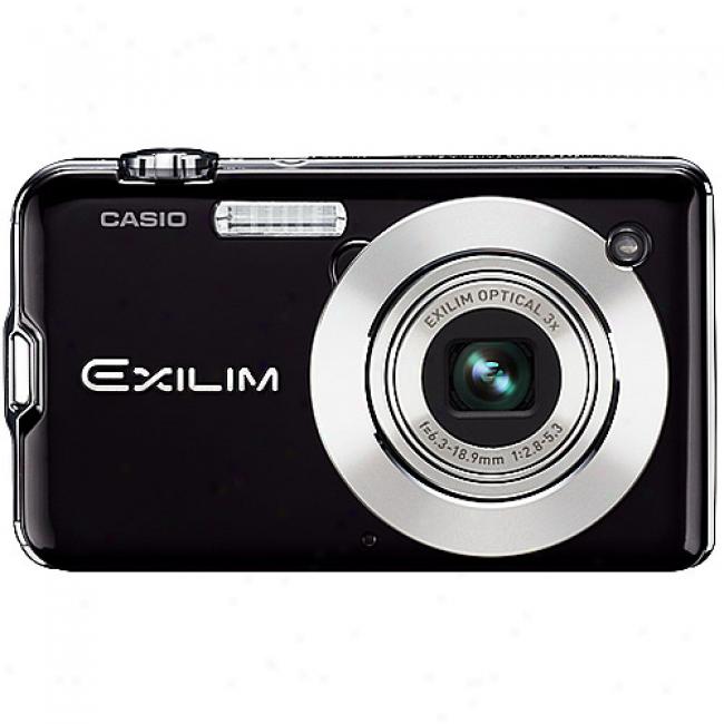 Casio Exilim Ex-s12 Black 12mp Digital Camera, 3x Optical Zoom & 2.7