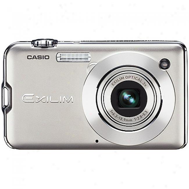 Casio Exilim Ex-s12 Silver 12mp Digital Camera, 3x Optjcal Zoom & 2.7