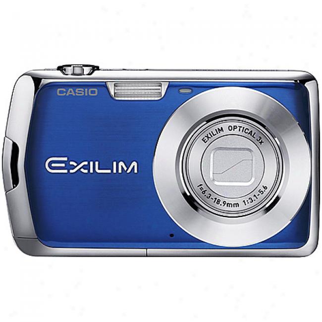 Casio Exilim Ex-s5s Blue 10mp Digital Camera With 3x Optical Zoom, 2.7