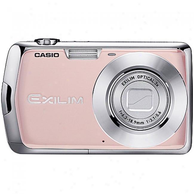 Casio Exilim Ex-s5s Pink 10mp Digital Camera With 3x Optical Zoom, 2.7