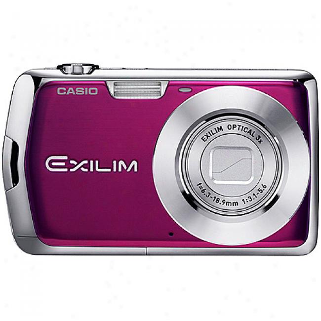 Casio Exilim Ex-s5s Purple 10mp Digital Camera With 3x Optical Zoom, 2.7