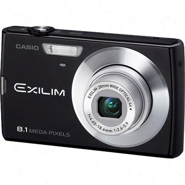 Casio Exilim Ex-z150 Black 8 Mp Digital Camera, 4x Optical Zoom & 3