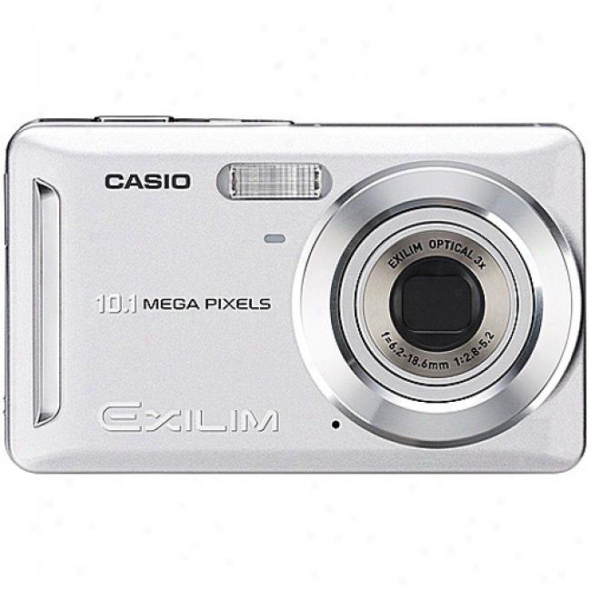 Casio Exilim Ex-z29 Silver 10mp Digital Camera With 3x Optical Zoom, 2.7