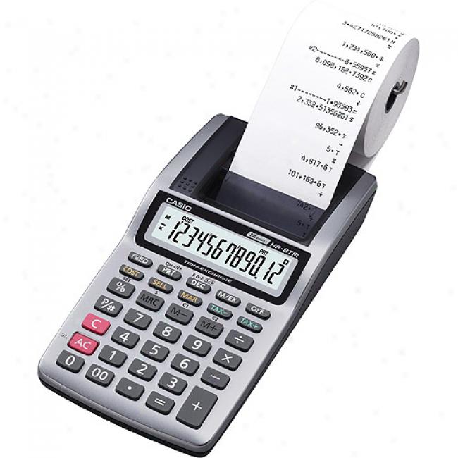 Casio Hr8tm 1-color Portable Printing Calculator