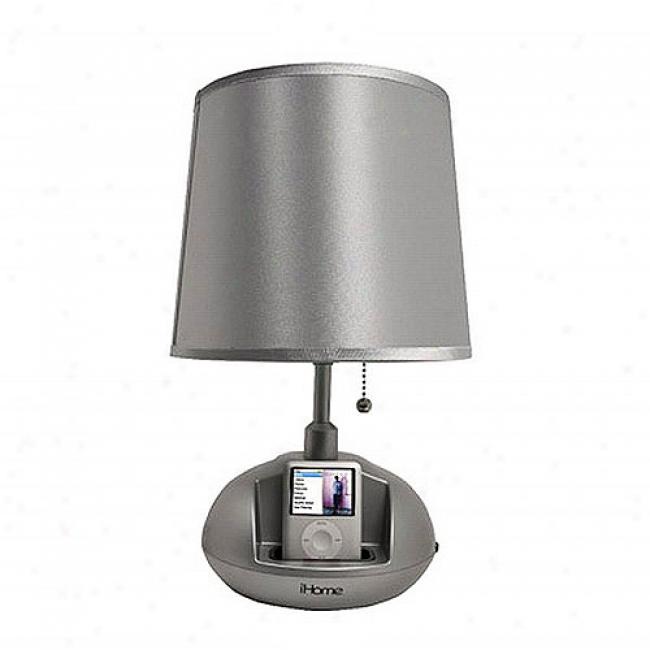 Checkolite Ihome Speaker Lamp - Silver