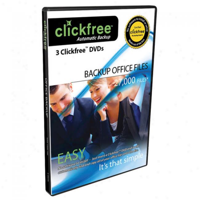 Clickfree 3 Pack Dvd+r Place of business Auto Back-up Disks