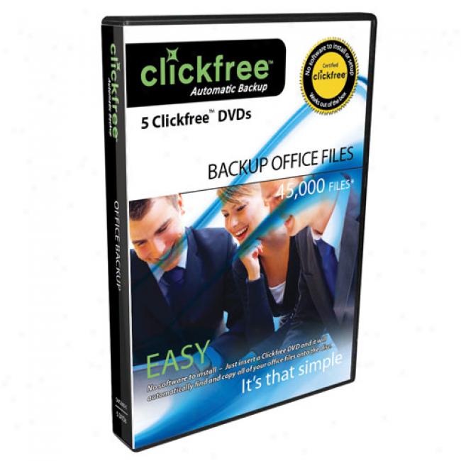 Clickfree 5-pack Dvd+r Office Auto Back-up Disks