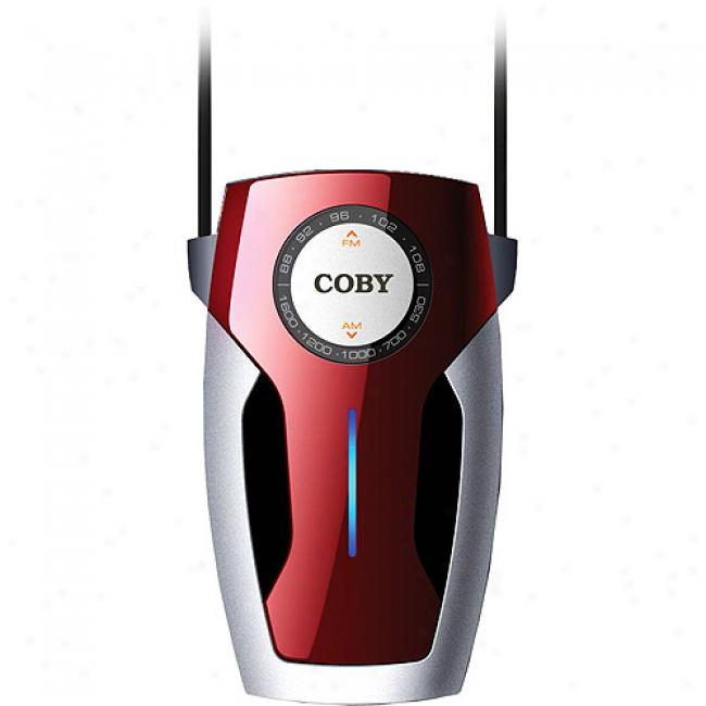 Coby Am/fm Pocket Radio - Red