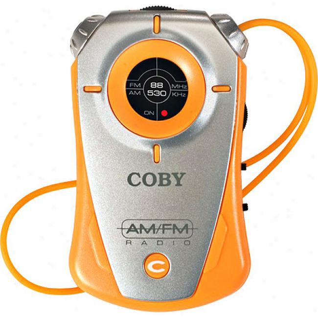 Coby Mini Am/fm Pocket Radio - Orange