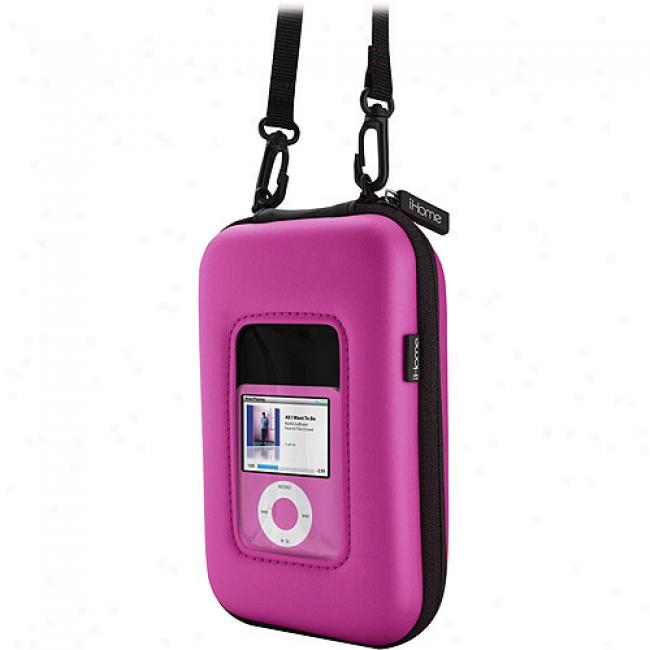Colortunes Water-reisstant Mp3 Player Pouch W/ Stereo Speakers, Pink