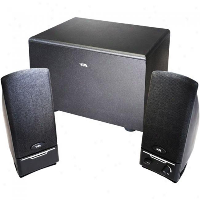 Cyber Acoustics 2.1 3-picee Computer Speaker System With Subwoofer