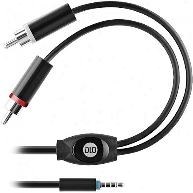 Dlo 3.5mm-to-rca Y-adapter Cable For Iphone And Iphone 3g