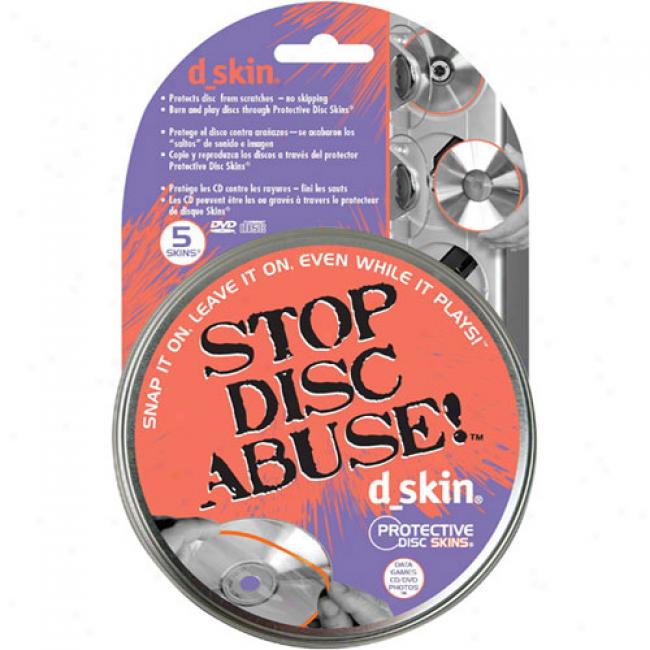D_skin Protective Disc Skins, 5-pack