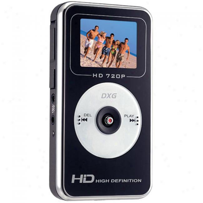 Dxg 567v Black Slang Memory Digital Video Camcorder, High-def 720p, 5mp